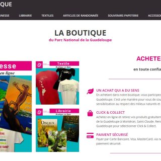 Boutique en ligne Parc National Guadeloupe