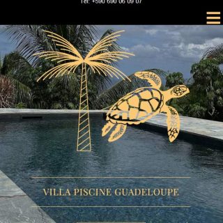 Site Web Villa Piscine Guadeloupe, version mobile